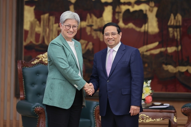 Prime Minister Hosts Australian Foreign Minister Penny Wong