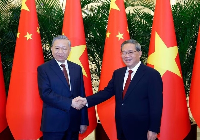 General Secretary, President To Lam Meets Chinese Premier Li Qiang