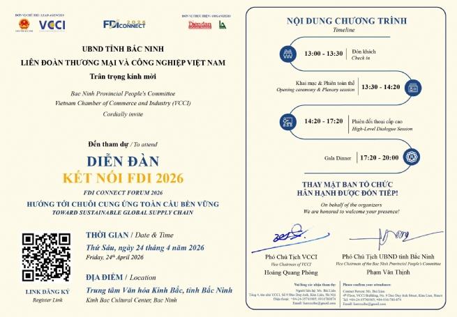 Invitation to Attend the Forum “FDI Connect – FDI Connect 2026”